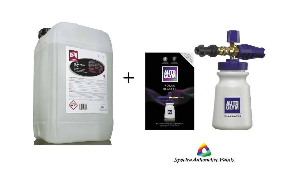 AutoGlym High Foam TFR 25Lt Snow Foam PLUS Polar Blaster Foaming Gun