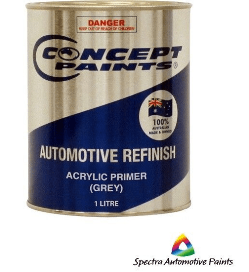 Concept Paints Acrylic Primer Grey 1lt Spectra Automotive Paints