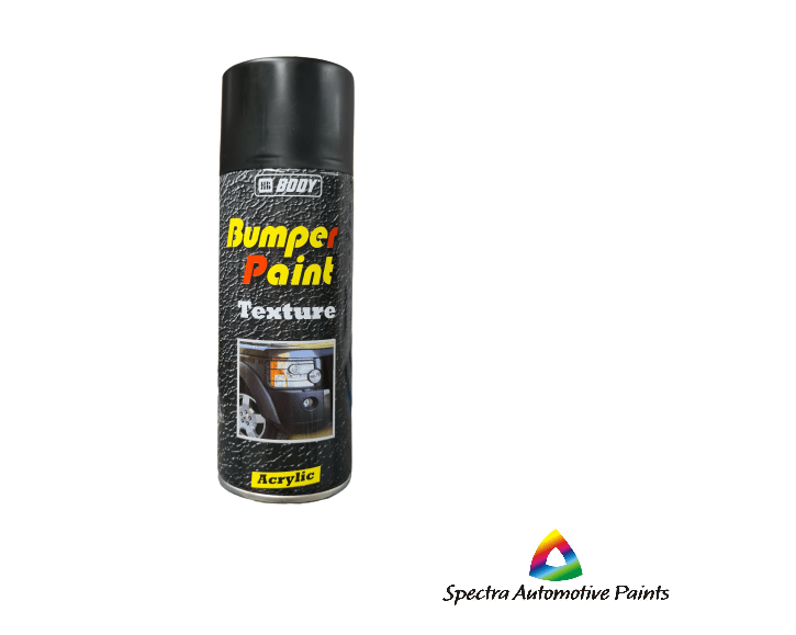 HB Body  Bumper Paint Black Spraycan, Aerosol 400ml, Automotive .