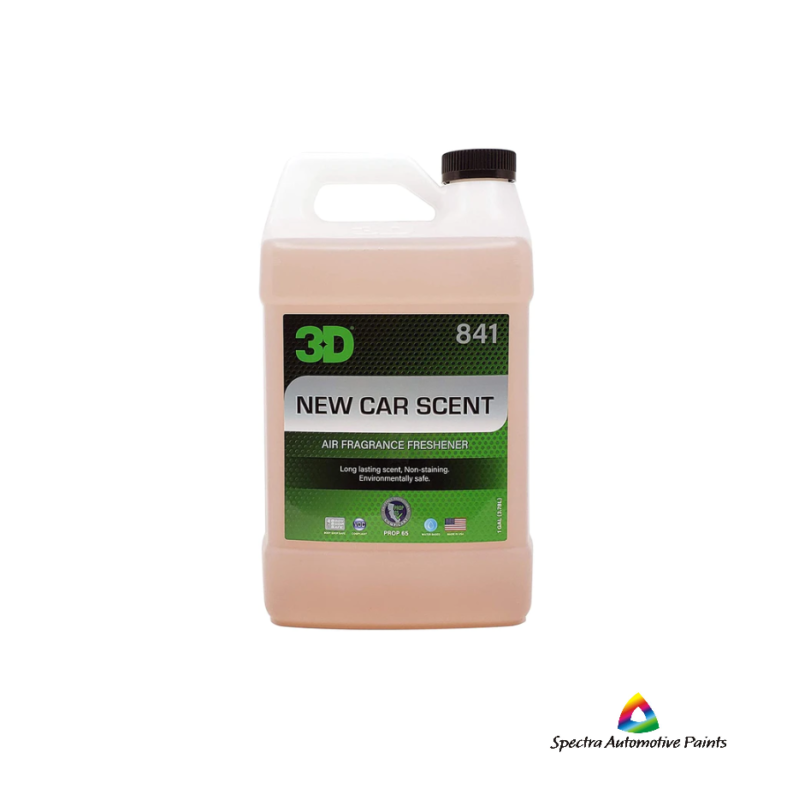 3D New Car Scent Air Fragrance Freshener Spray 3.78lt. 841 Spectra Automotive Paints