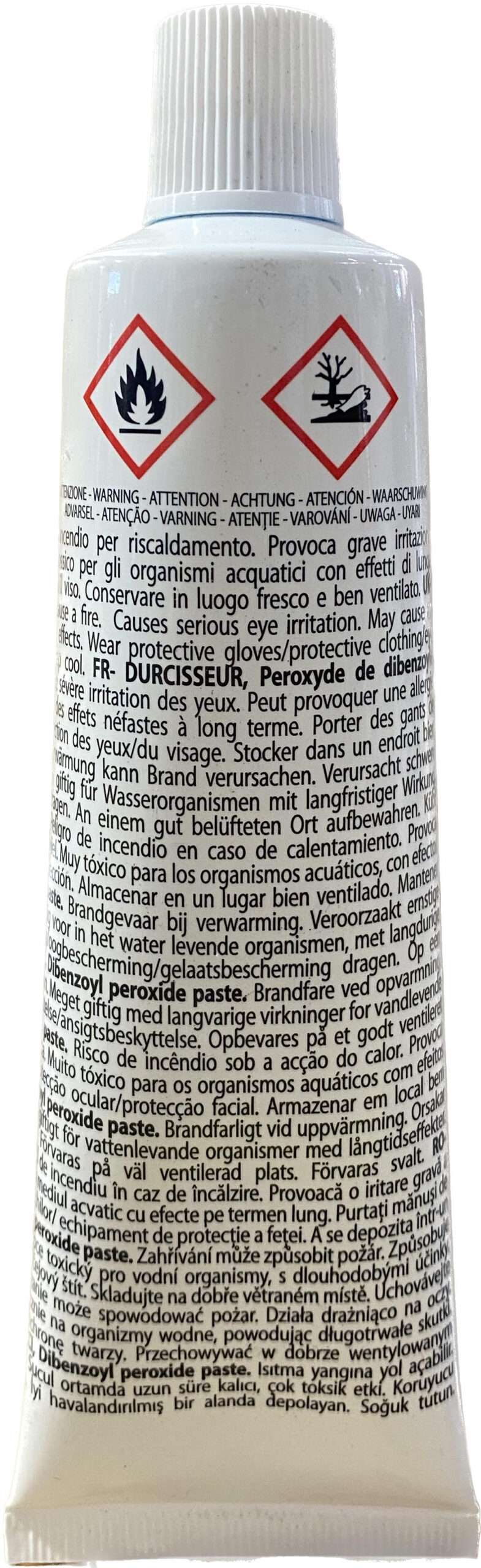 Blue Cream Hardener Tube For Evercoat Nikki. 100g. Automotive Spectra